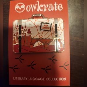 Red London Literary Luggage Tag